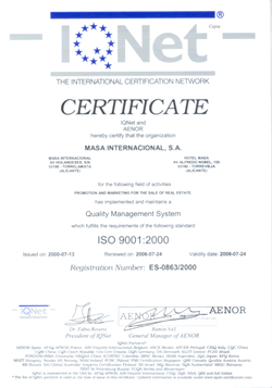 ISO 9001 Masa International